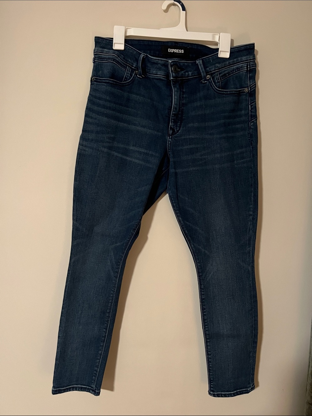 Express Denim Perfect Lift Mid Rise Perfect Curves Ankle Legging Jeans 12R